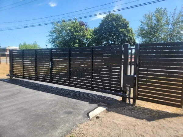 Pedestrian and Driveway Gate combination in Florida
